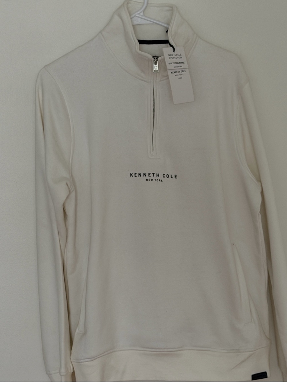 Kenneth Cole New York NWT - Porcelain Fall Half-Zip Sweater Size Medium